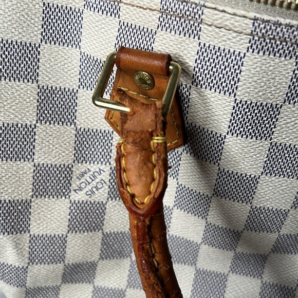 Louis Vuitton Damier Azur Speedy Handbag With Lock & Key #320 “Needs Work” - Picture 17 of 17
